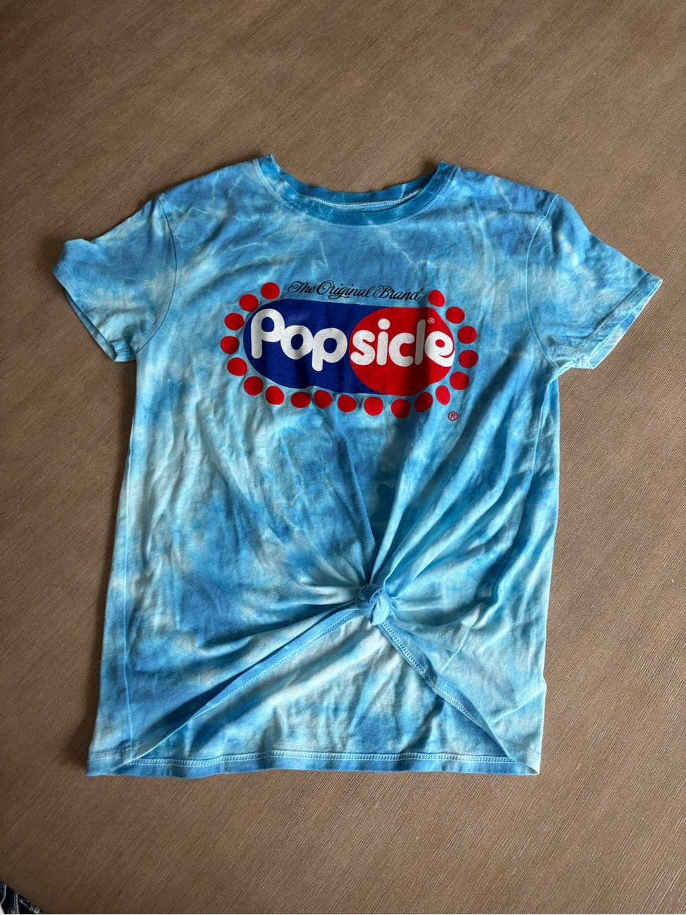 Popsicle Kids' Blue Tie-Dye Logo T-Shirt justice